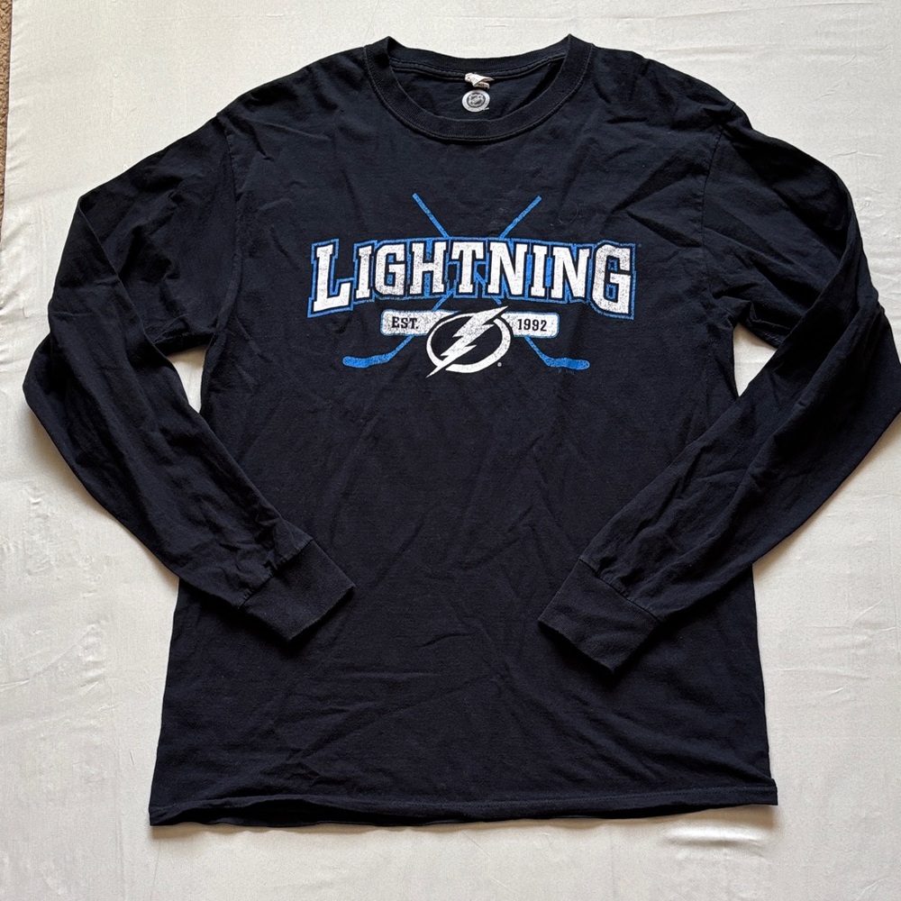 NHL Black Lightning Long Sleeve Tee